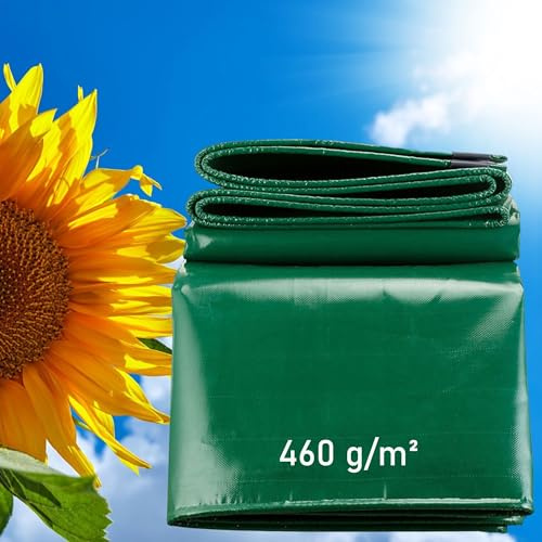 LDQBF Telone multiuso di copertura,0.5x36.5m 460g/m² pvc telo impermeabile,in rete,con occhielli,impermeabile telone impermeabile per esterno multiuso verde
