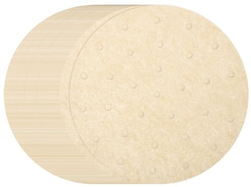 sourcing map 400pcs Air Fryer Liners 8 Inch Round Bamboo Steamer Liners with Holes Non-Stick Perforated Parchment Paper Sheets Disposable Steamer Paper for Air Fryers Steaming Basket, Brown