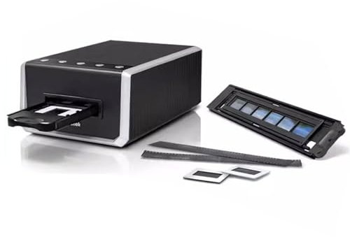 Scanner de diapositives et de films 35 mm, scanner de diapositives photo numérique, conversion par lots de diapositives et de négatifs de films 35 mm, résolution 7200 Dpi/sortie 48 bits, prise en ch