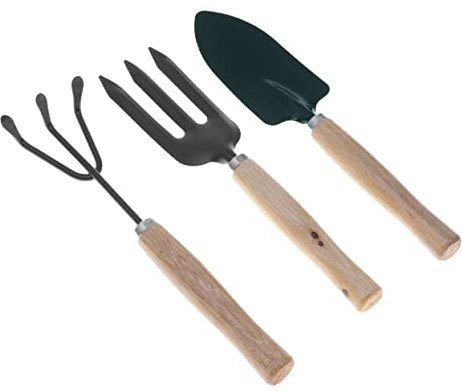 ibasenice 3pièces Kit De Mini Outils De Jardinage avec Pelle à Main Petit Râteau Et Truelle Ensemble Outils pour Plantes Intérieur Et Jardinage Intérieur