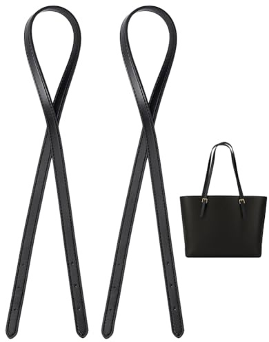 PH PandaHall 2pz Cinghia di Ricambio per Borsa in Pelle di Mucca 81cm Manici per Borse in Pelle Nero Manici per Borsa Tracolla Regolabile per Borsetta Borse a Spalla a Tote
