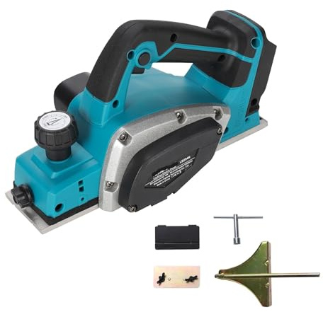 Hookurity Raboteuse électrique portative sans Fil Raboteuse électrique portative sans Fil, alimentée par Batterie au Lithium Rechargeable 18 V, sans balais(U.S)