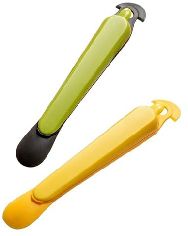 Lot de 2 éplucheurs d'oranges de cuisine à long manche pour éplucher facilement les agrumes, le citron, le pamplemousse