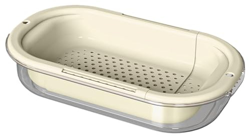 Expandible Colador de Fregadero,Colador de Cocina para Pasta - Cesta Espacio Reducido Para Lavar Frutas Verduras Pasta Y Secar Platos