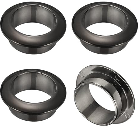 M METERXITY 4-Pack Desk Grommet, 1 Inch/25mm Plastic Desktop Cable Hole Cover Plastic Grommet for Home/Office Desktop Wire Organizer [Black]