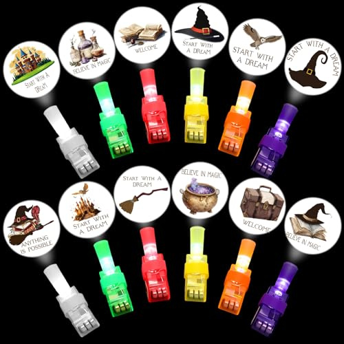 Tuanse 36 piezas de luces mágicas de mago para fiestas, regalos a granel para niños, recuerdos de fiesta temática de mago vintage que brillan en la oscuridad, suministros de celebración, decoraciones