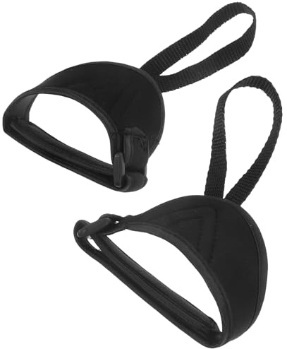 ibasenice Dragonne pour Bâton de Ski et Canne en Polyester Noir, Sangle Ajustable Offrant Un Soutien Supplémentaire pour Activités Sportives en Plein Air, 1 Paire
