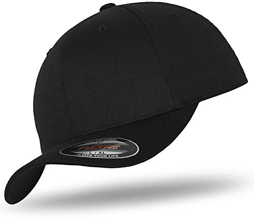 Flexfit Original Basecap Baseball Cap Kappe Black/Black -S/M