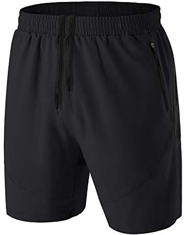 Kyopp Pantalón Corto Running Hombre Deportivo Shorts Con Bolsillo Con Cremallera Pantalones Cortos Secado Rápido Gym Pantalones Cortos
