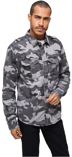 Brandit Vintage Shirt Longsleeve Grey Camo XL