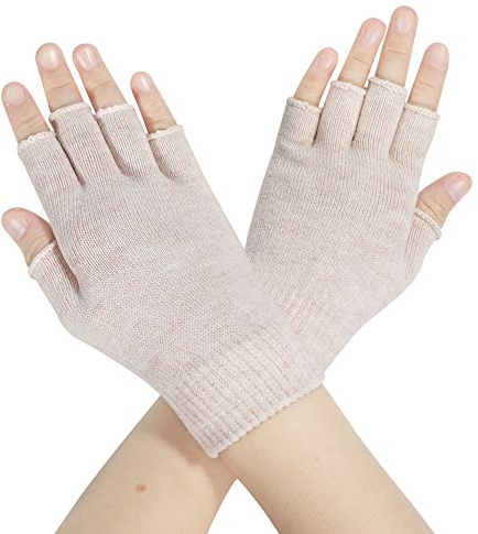 ZLYC Donna Inverno Guanti Senza Dita Caldi Termico lana Maglieria Guanti Mezze Dita