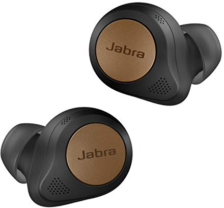 Jabra Elite 85t True Wireless In-Ear Bluetooth Kopfhörer - Earbuds mit Advanced Active Noise Cancellation™ und kraftvollen Lautsprechern - Kabelloses Ladegehäuse - Kupfer schwarz