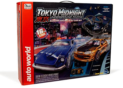 Auto World Tokyo Midnight Underground 16' Racing Slot Race Set