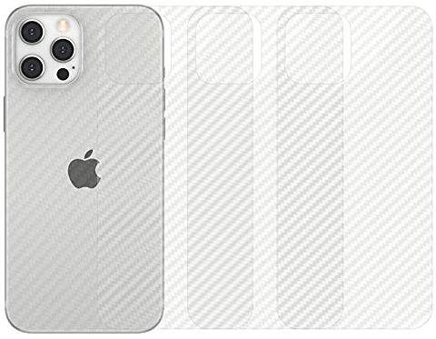 qichenllu Carbon Muster 4 Stück Rückseite Folie kompatibel mit iPhone 14 Pro,Folie Hinten kompatibel mit iPhone 14 Pro,Klar Matt Klebefolie Kratzfest Hinten Schutz