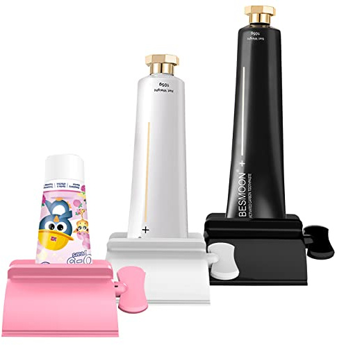 LAMY Toothpaste Squeezer, 3 PCS Tube Squeezer Kitchen and Bathroom Gadgets for Sauces and Various Tube-Based Cosmetics, Home and Apartment Essentials