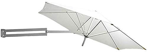 SPAboy Ombrellone da Giardino per Esterni da 220 cm, Ombrellone Inclinabile a Parete per Cortile, Spiaggia, Bar