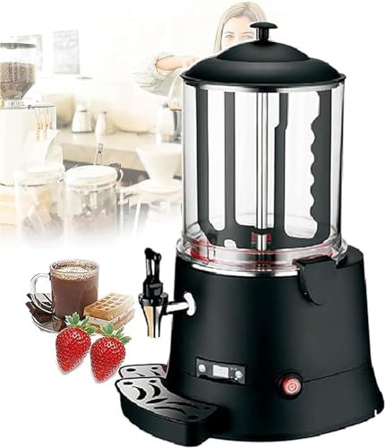 Commercial Hot Chocolate Machine, 5L/10L Upgrade Maker for Chocolate Coffee Milk, Electric Beverage Making Machine with 30~90℃ Adjustment