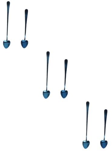 TOPBATHY 6 Piezas cuchara de helado Cucharón de sopa cucharas de espresso azúcar de cucharas de té caliente ice cream scoop cucharillas para aperitivos cucharas para catering