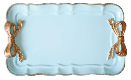DSDGVDFBV Blau, Schmucktablett, Servierplatten Klein Dessertteller Obstschalen, Vintage Dekorative Serviertablett Schleife Harz Tablett Dekoteller Für Dessert Schmuck