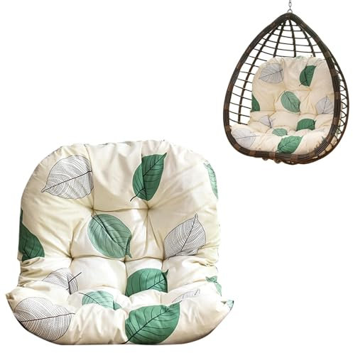 Eierstuhlkissen, dicker Hängekorb, Stuhlkissen für Garten, Schaukel, Hängematte, Sitzkissen für Eierschaukel, Stuhl, Outdoor, Innenbereich, Hänge-Sitzpolster