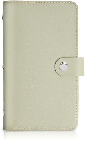 Mtzmy PU-Leder Visitenkartenmappe für 96 Karten Ideal für Büro und Praxis Visitenkartenbuch Kundenkarten Kreditkarten(1-Green)