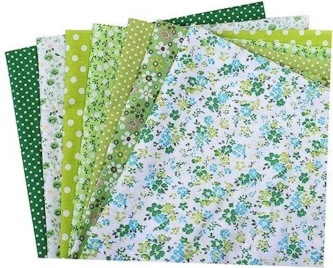 DIYEAH 7stücke Teiliges Patchwork-stoffpaket Mit Kleinen Blumenmustern DIY-Baumwolltuch Für Kissenbezüge Und Handarbeiten