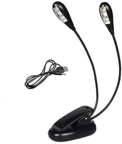 Cerioll Notenständer LED-Licht, LED Notenpultleuchte, Notenpultleuchte Klemmlampe, Für Klavierständer, Notenständer