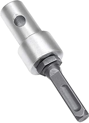 Adattatore per trapano a trivella da giardino, senza chiave, adattatore SDS-Plus a filettatura da 1/2 (M13 x 15 mm), codolo rotondo per trapano a percussione