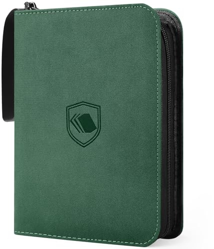900 Pockets Trading Card Binder, PU Cover Zipper Card Collection Album | 3-Ring Card Folder Holder for MTG, TCG, Game Cards, Sports Cards