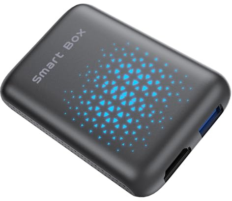TIMEKNOW CarPlay - Adattatore wireless 3 in 1 per Apple CarPlay e Android Auto, Modulo AI Box con Netflix, Youtube, TikTok