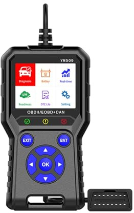 Escáner automotriz, YM509 Borrar códigos de error Herienta de diagnóstico de automóviles Lector de códigos ODB2 Escáner OBD2 de múltiples idiomas for automóviles Escáner OBD 2 de motor
