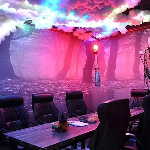 KjoiDWz 3D Thundercloud LED Light Cotton Lightning Cloud, Control de Aplicaciones, Efectos dinámicos de Bricolaje, Adecuado for Gaming Room Club(5m)