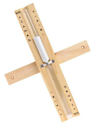 Gogogmee Wall Mounted Sauna Timer Hourglass Rotating Sand Glass for Bathroom Heat Resistant Sand Clock with Stylish Smooth Pendant Design