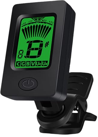 Gitarrenstimmer Digitales Stimmwerkzeug | LCD-Display Banjo-Stimmgerät für die Akustikgitarre, Geige, Ukulele, Musik, Instrument, Spieler, Musiker, Liebhaber,