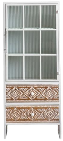 Sidobord Köksunderskåp, förvaringsskåp for skänk, entréskåp med 2-lådor, vinskåp for massiv träsnideri