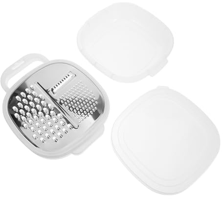 TOBBOMEY Rallador de Verduras de Acero Inoxidable Multifuncional Cortador Manual para Patatas y Zanahorias Utensilio de Cocina Resistente y Antideslizante Adecuado para Preparar Frutas