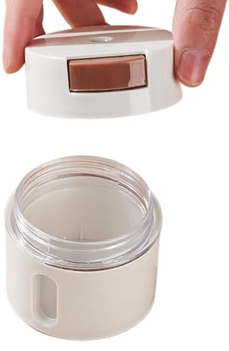 Ungtyb Dispenser per condimenti, bottiglia per il controllo del sale, facile da riempire, shaker magnetico da cucina, shaker per condimenti da 0,5 g, dispenser per cucinare e cuocere