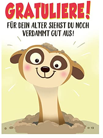 Depesche 0011673-019 - Glückwunsch-Karte zum Geburtstag (neutral), ausgefallene Geburtstagskarte mit Musik, Spruch und beweglichen Elementen, inkl. Umschlag, 14,8 x 21 cm