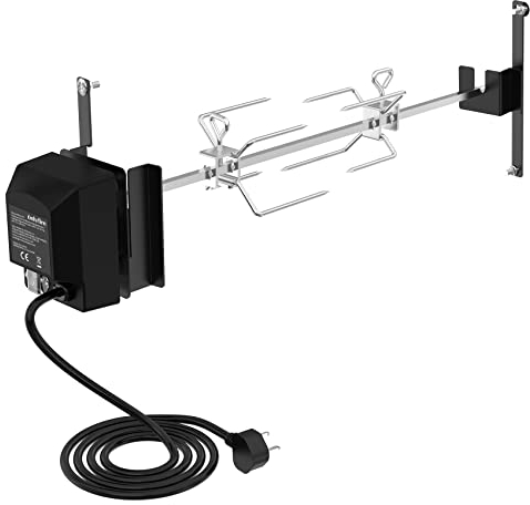 onlyfire BRK-6099 Grill Rotisserie Kit BBQ Spit Roaster with Electric Motor for Weber WSM 22 Cooker