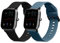 kwmobile 2x Sportarmband kompatibel mit Huami Amazfit GTS 4 Mini/GTS 2 Mini Armband - Fitnesstracker Band Set aus TPU Silikon