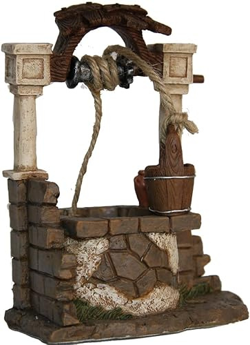 FADEDA Brunnen/Höhe: 13cm/handbemalt/detailgetreue Krippen Figuren - Weihnachten Tisch Dekoration Krippe Zubehör