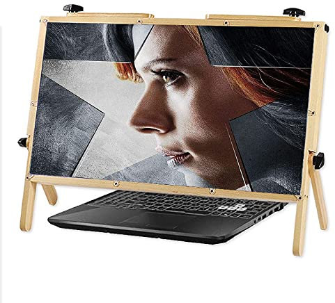 Premium Smartphone-Lupe Computer-Bildschirmlupe für Laptop Faltbare tragbare Bildschirmlupe 22-Zoll-Laptop-Bildschirmlupe, kompatibel mit Laptops, iPads, Mobiltelefonen (natürlich)
