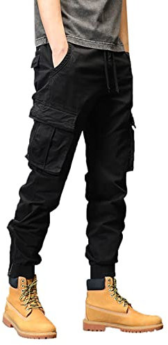 SRZYMJ Jogginghose Herren Sporthose Kurz Herren Freizeithose Herren Lang Stretch Weiße Leinenhose Track Pants Tanzstrumpfhose Schwarz Cordhose Outdoor Hosen Für XXL