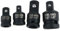 Set di 4 adattatori per bussola, set di adattatori, avvitatore a percussione per cricchetto da 1/4 su 3/8, 3/8 su 1/4, 3/8 su 1/2, 1/2 su 3/8 per chiavi a bussola