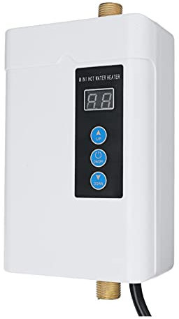 Chauffe-eau sans réservoir 4000/3000W Électrique Sans Réservoir Instantané Eau Propane Chauffe Salle De Bains Douche Chauffé Cuisine Robinet Évier Robinet Thermostat Chauffage Utilisation for RV Cabin
