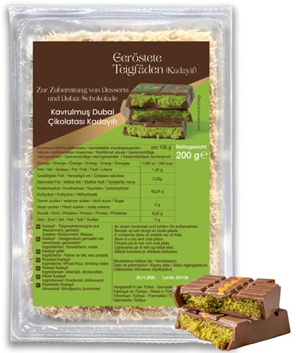 Kadayif - Hilos de masa de pelo de ángel para chocolate Dubai, caramelos, baklava
