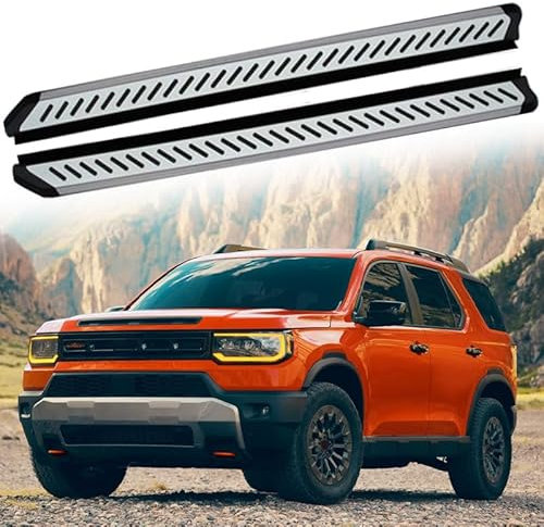Lot de 2 pédales fixes pour marchepied latéral avec barre Nerf pour Honda Passport 2026.