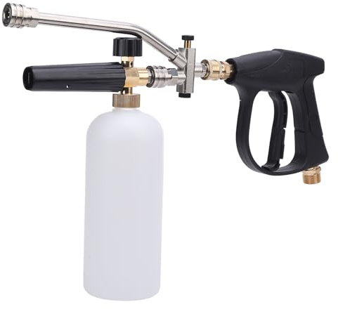 Fabater Hochdruckreiniger-Schaumpistolen-Set, Kurze Hochdruckreinigerpistole für Autowäsche und -Reinigung Doppelanschluss-Zubehör, 1/4-Schnellkupplung, 4000 PSI