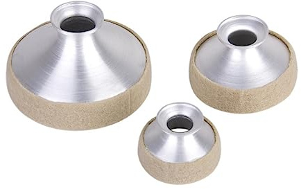 Saxophon Alt Dämpfer für Altsaxophon aus Aluminium Silber | Mildert Obertöne, Klarerer Klang, Präzise Passform für Instrumente, Dezentes Silberfinish