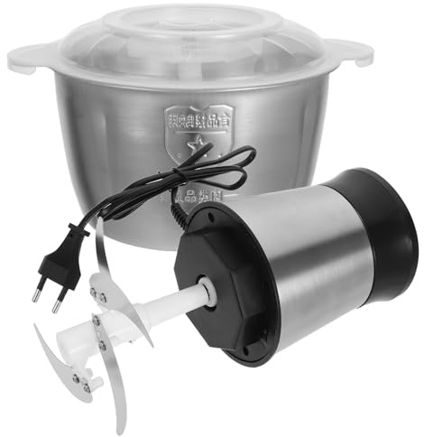 ANDRESLAD Tritacarne Elettrico da Cucina in Acciaio 2L Doppia Velocità Trita Carne Verdure e Aglio per Uso Domestico Robot Multifunzione Sicuro Conforme Standard Ue
